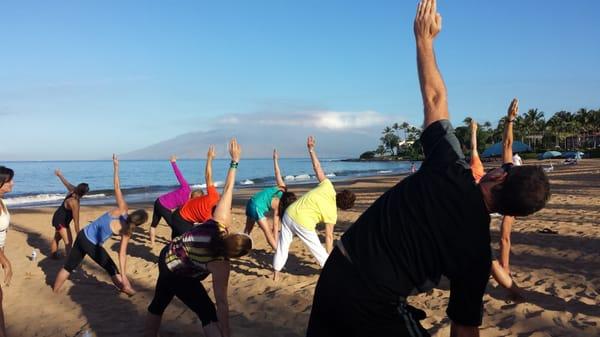 Sunrise Yoga in Maui, Hawaii