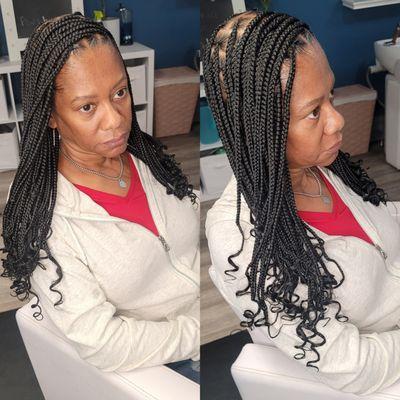 Medium Knotless Braids