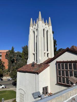 West Wood Hills Church, tile job.