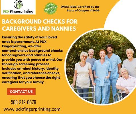 Background Checks for Caregivers and Nannies