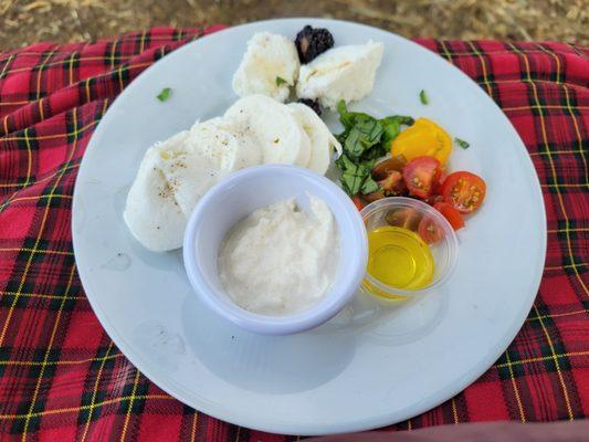 Stracciatella, Buffalo mozzarella, and ricotta. All delicious, perfect to bring home