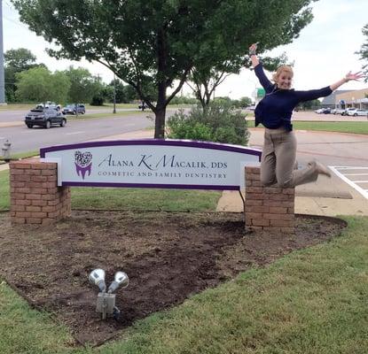 Dr Macalik was excited about her sign!