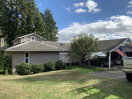 Roof cleaning, gutter cleaning and moss control