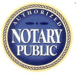 Notary on duty