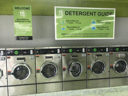 High efficiency washers saves you on soap usage!