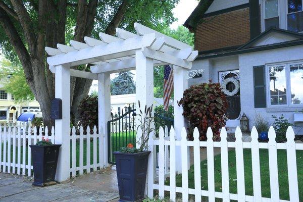 Landscaping, Fencing and Pergola in Loveland.