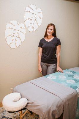 Cristin Ertel, licensed massage therapist & certified health coach