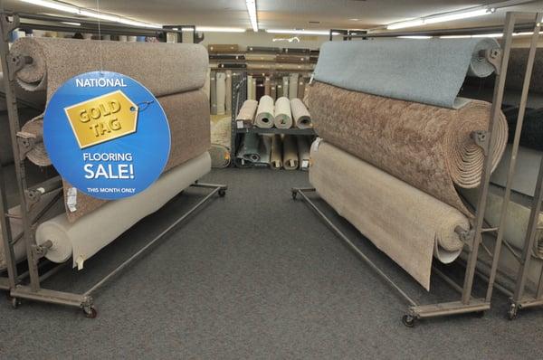 Good quality carpet in stock for quick installation and great values!