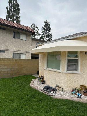 Front window of house