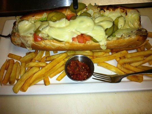 Glad Crab's Cheeseburger Sub!!