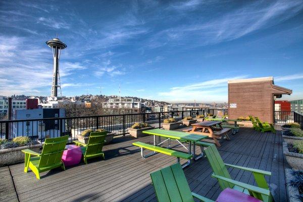 Rooftop deck