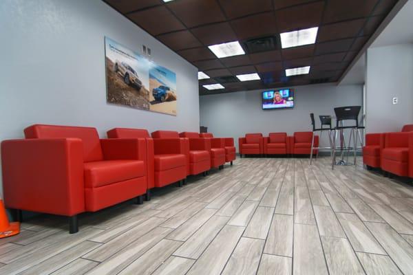 Baldwin Toyota customer lounge