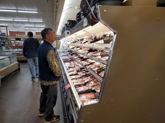 Pretty good selection in the meat section.