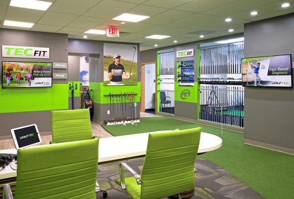 GOLFTEC Lobby and Putting Green