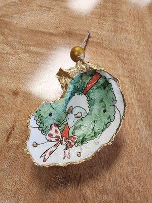 Sample: Oyster Shell Trinket Ornament