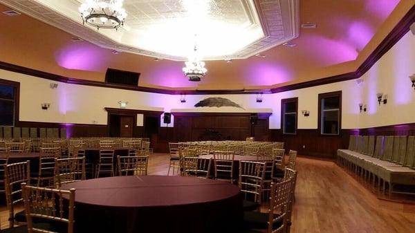 The Feather Ballroom is stunning traditional and gorgeous.