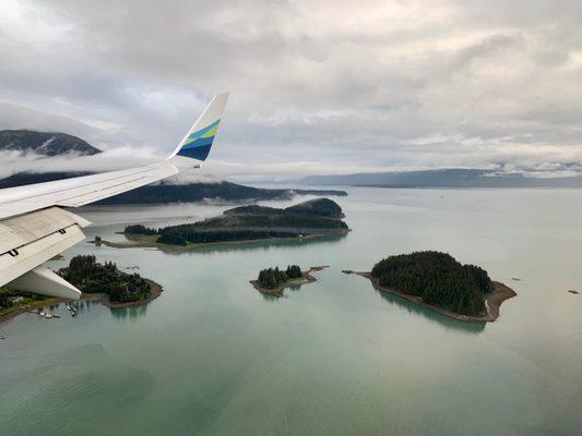 Arriving in Juneau, Alaska.