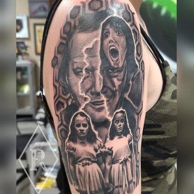 Custom Horror tattoo based on the movie "The Shining".
Done by Johnny