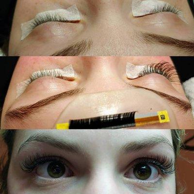 Eyelash Extension Before & After