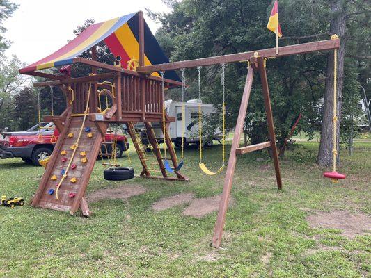 The playground they built a year after we had been there. Residents around it hate the children playing. Loads of fun.