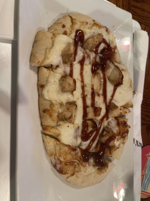 BBQ chicken flatbread