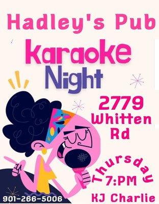 Karaoke on Thursday night