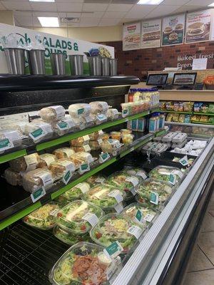 Salad and sandwich station