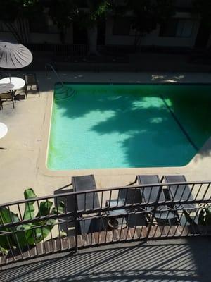 Pool view from third floor