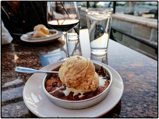 The mouthwatering chocolate chip Pizookie....