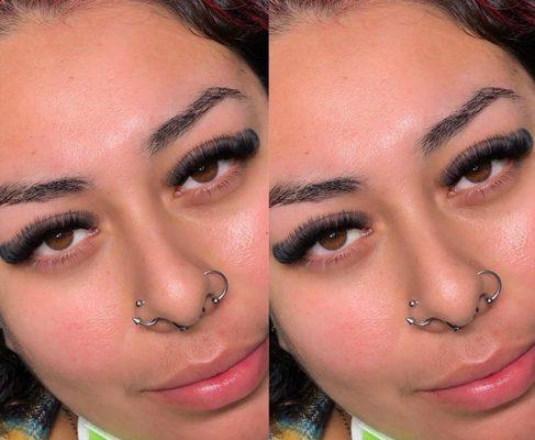 Eyelashes extensions by Nataly