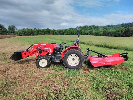 The 4520R is a great all around tractor. At 45 hp. this tractor it is perfect for the small time farmer.