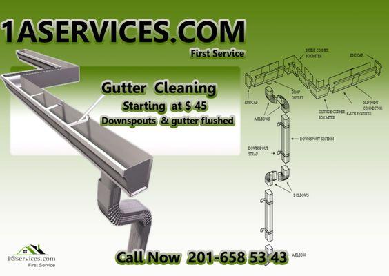 Are your gutters in need of a thorough cleaning? Look no further! At 1ASERVICES.COM   we specialize in professional gutter cleaning services