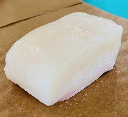 Fresh Line Caught, MSC Certified Halibut.