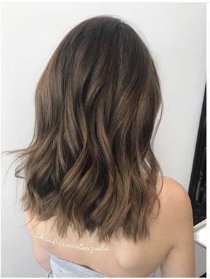 Balayage & cut by Christina