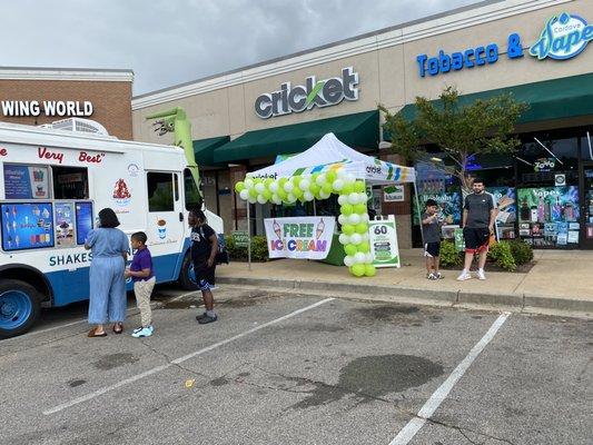 Grand Opening event with Free Ice Cream