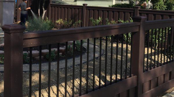 Custom Trex Front Yard Fence