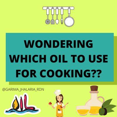 Tips on healthy cooking oils!