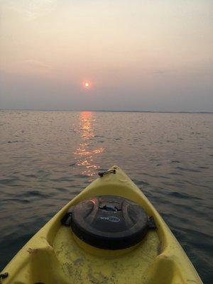 Sunset paddle