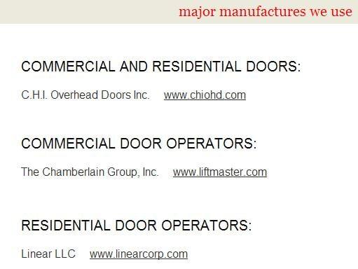 Garage Door Service & Sales Co