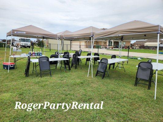 Table, Chairs, Tents & More