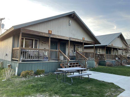 Exterior of our cabins.