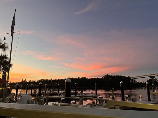 After the boat ride on the way up the ramp to get off the docks