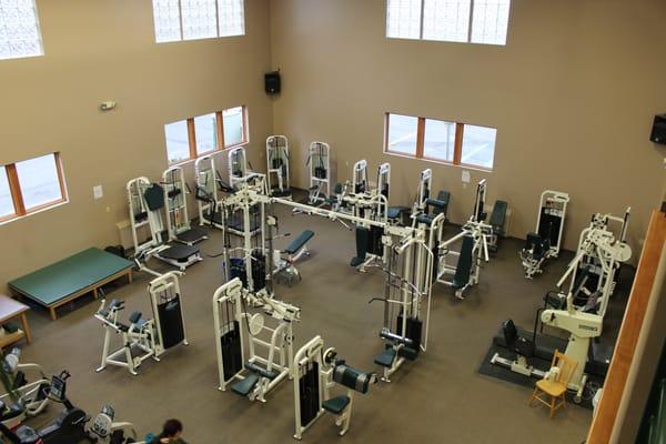 View of our open Stationary Weights/Machines