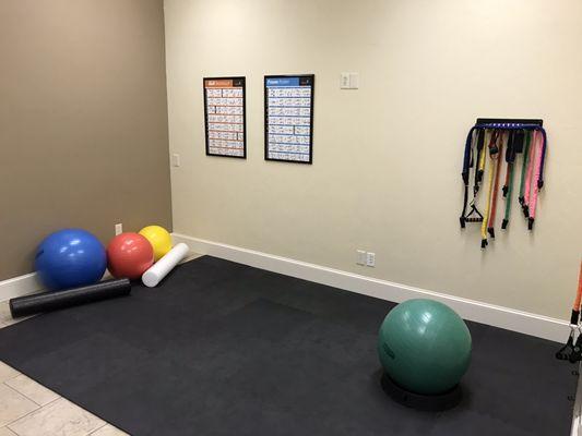 Physical rehab room