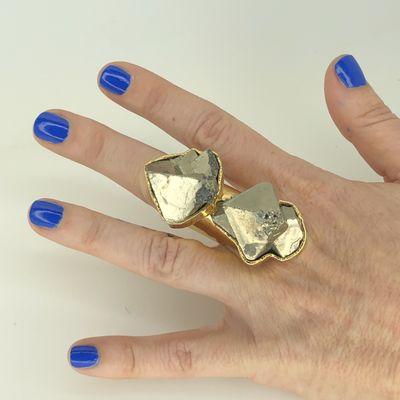 Double pyrite Ring by Sheila B.