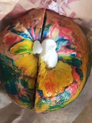 Rainbow bagel