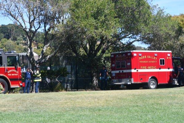 The Fire crews securing the park and helping with the gear!!!!