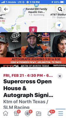 KTM TLD Supercross open house!