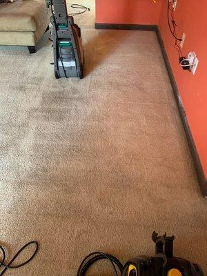 Carpet cleaning for new client home