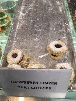 What's left of the Linzer cookies... get them while they last!